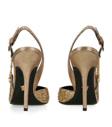 versace pumps price|versace safety pin slingback pumps.